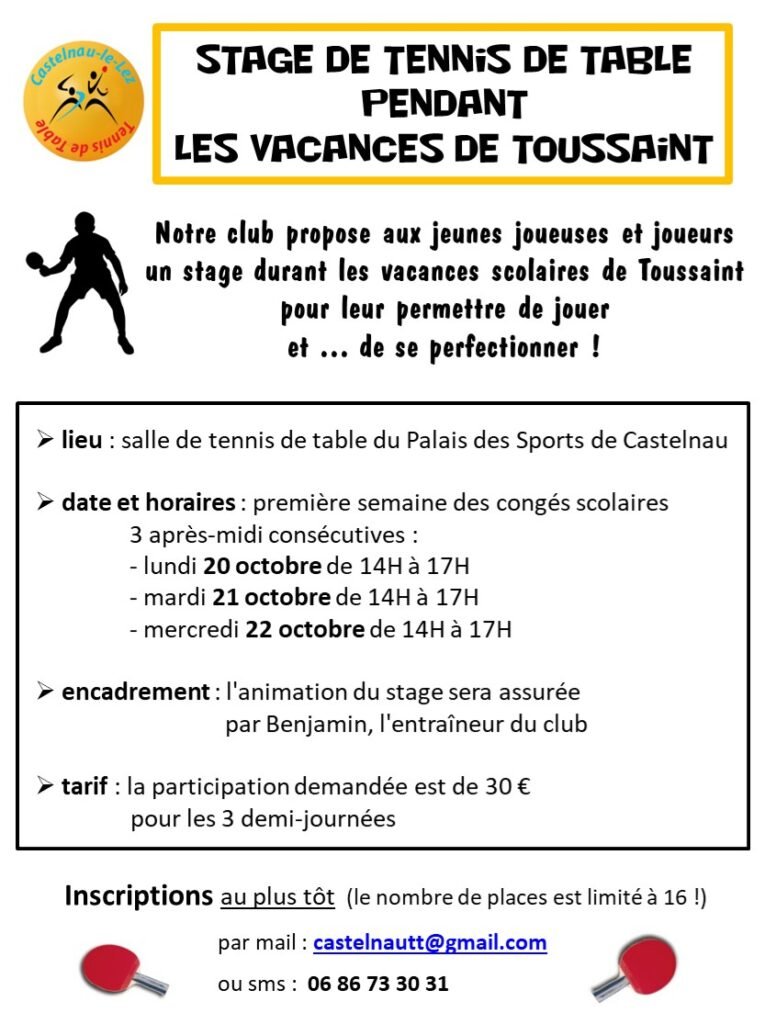 Stage jeunes (J1)